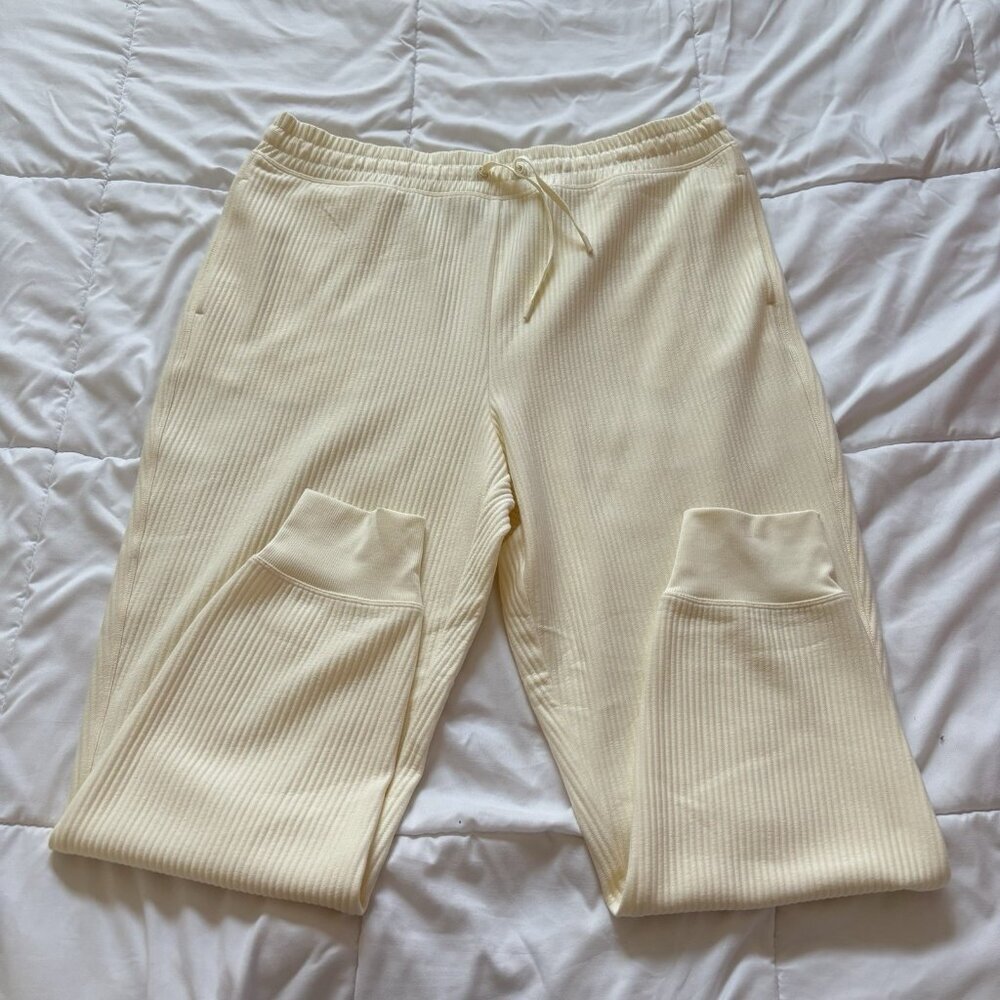 NWT DSG Womens Size XL Pants Cream High‎ Rise Woven Everyday Jogger Pant